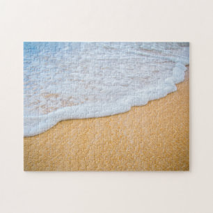 Puzzle Plage de sable avec Surf en mousse