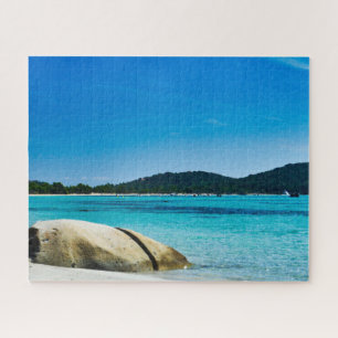 Puzzle Plage de sable blanc eau turquoise