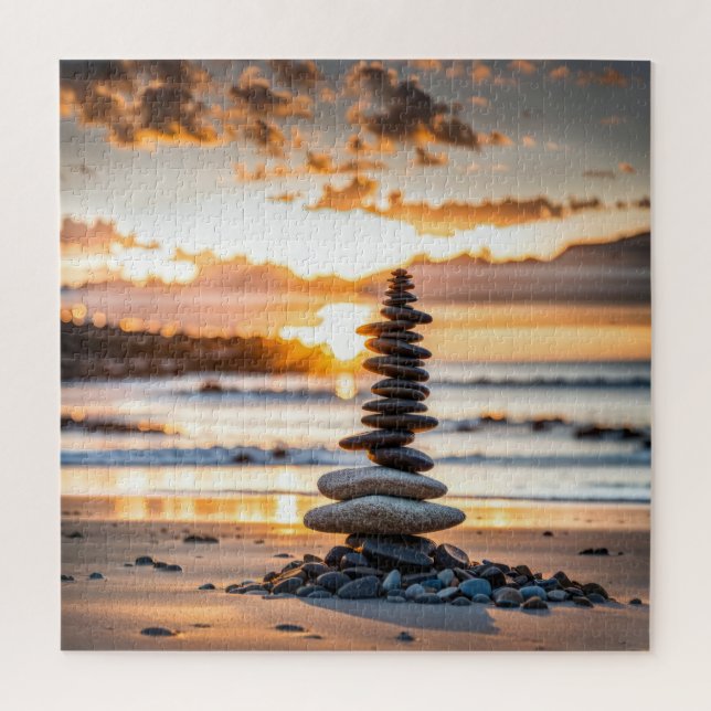 Puzzle Plage de Seashore Cairn (Vertical)