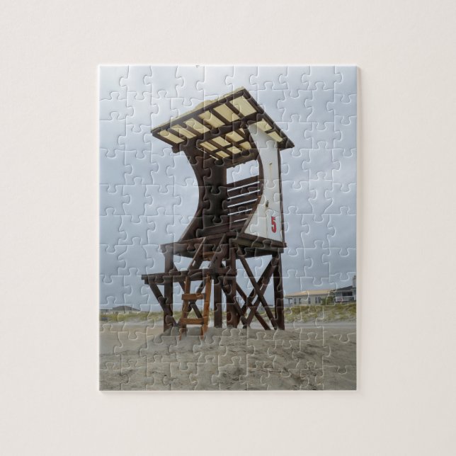 Puzzle Plage de Wrightsville de support de maître nageur (Vertical)