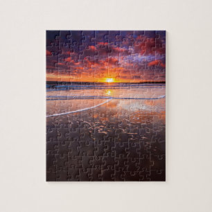 Puzzle Plage D'État De Ventura Au Coucher Du Soleil