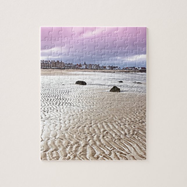 Puzzle Plage du nord de Berwick en Ecosse (Vertical)