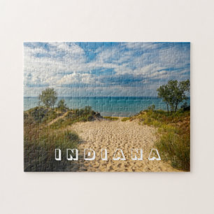 Puzzle Plage du parc d'état des Dunes Indiana Photo