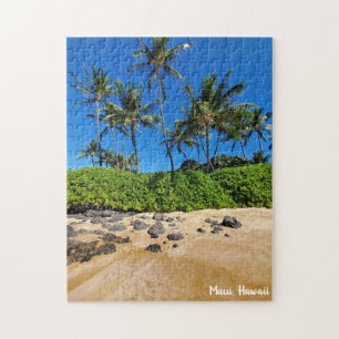 Puzzle Plage ensoleillée de Maui et palmiers