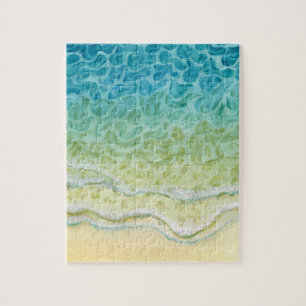Puzzle Plage océanique à l'aquarelle