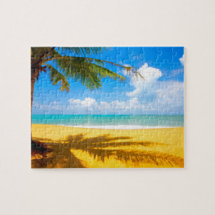 Puzzle Plage Puzzle-Tropicale de jeu