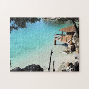 Puzzle Plage tropicale aux Bahamas.