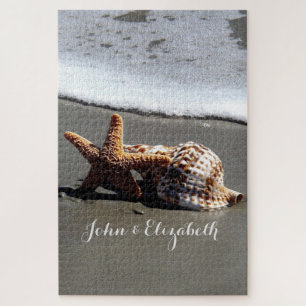 Puzzle Plage tropicale Coquillages marins