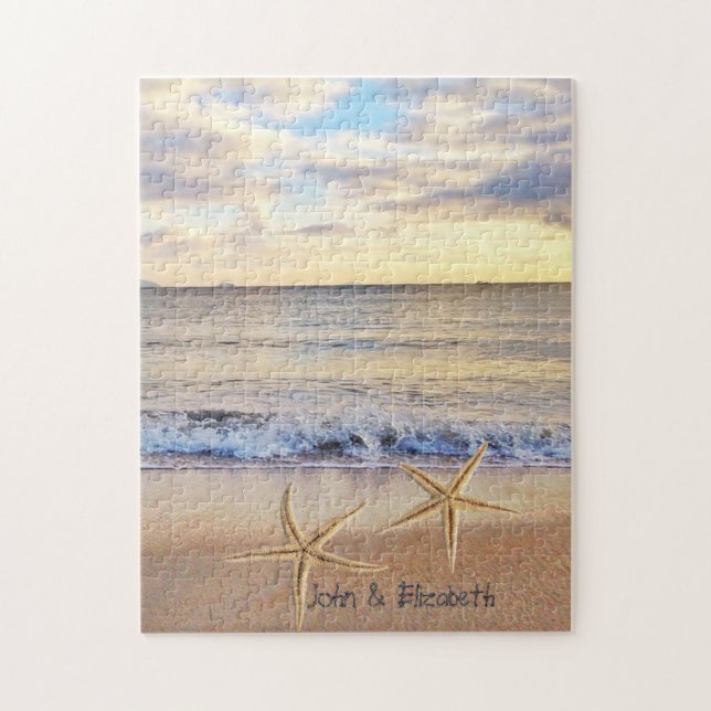 Puzzle Plage tropicale Sunset étoiles de la mer (Vertical)