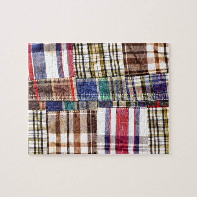Puzzle Plaid/tartan de patchwork (Horizontal)
