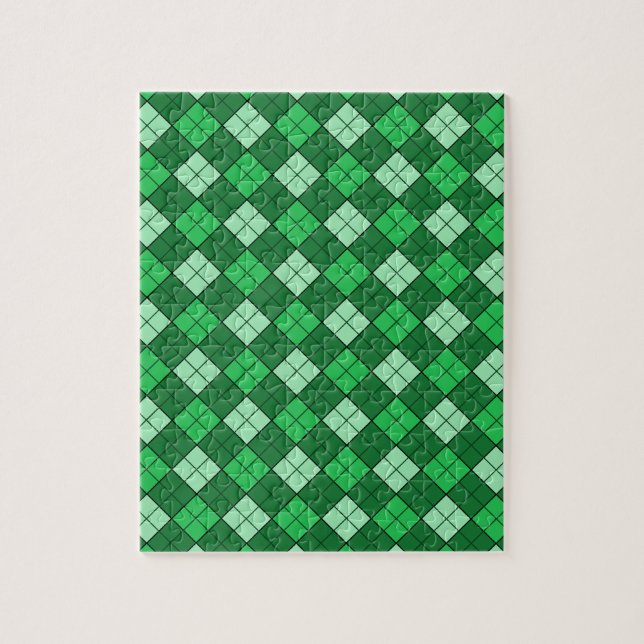 Puzzle Plaid vert (Vertical)