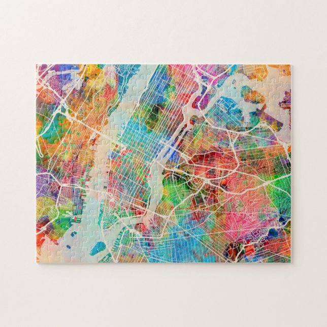 Puzzle Plan de ville de New York City (Horizontal)