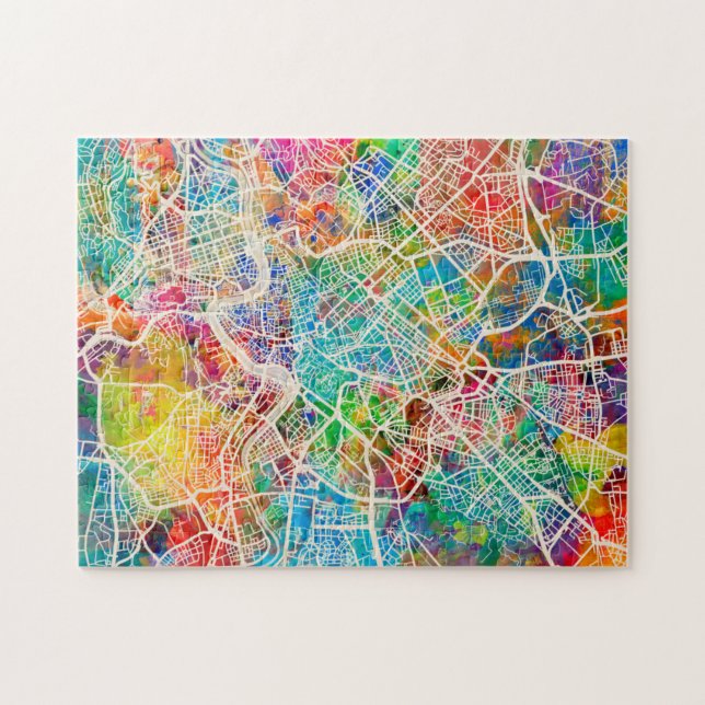 Puzzle Plan de ville de Rome Italie (Horizontal)