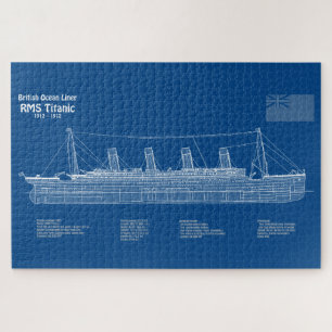 Puzzle Plan directeur du navire Titanic RMS ABD