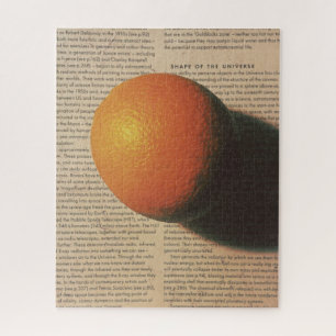 Puzzle Planète orange - Forme de l'Univers