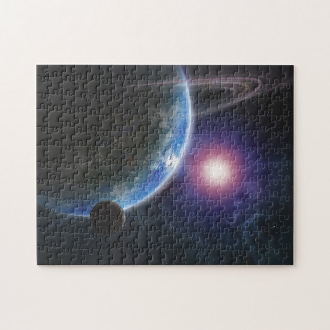 Puzzle Planètes dans l'espace (Horizontal)