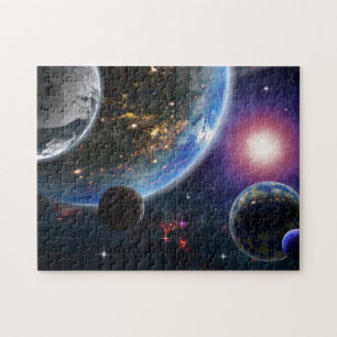 Puzzle Planètes et étoiles
