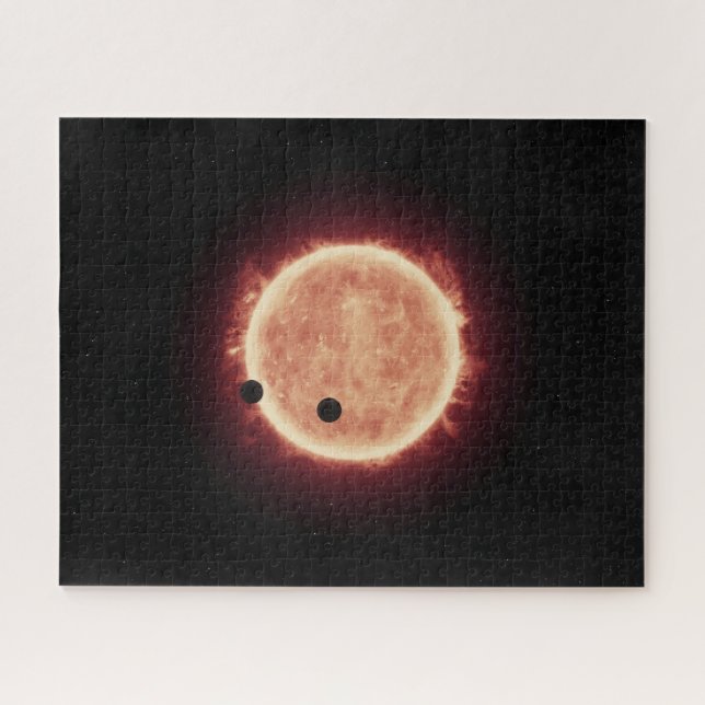 Puzzle Planètes Transitant Red Nwarf Star Dans Trappist-1 (Horizontal)