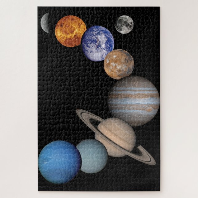 Puzzle Planets du système solaire (Vertical)