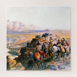 Puzzle "Planification de l'attaque" par Charles M Russell