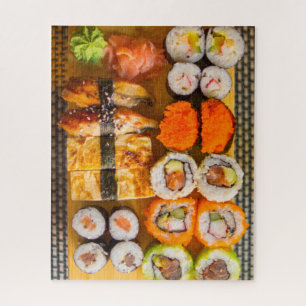 Puzzle Plaque de sushi exotique fraîche