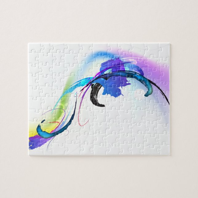 Puzzle Plaques de peinture de couleur de matin Abstraites (Horizontal)