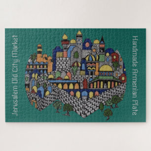 Puzzle Plat en céramique arménien fait main
