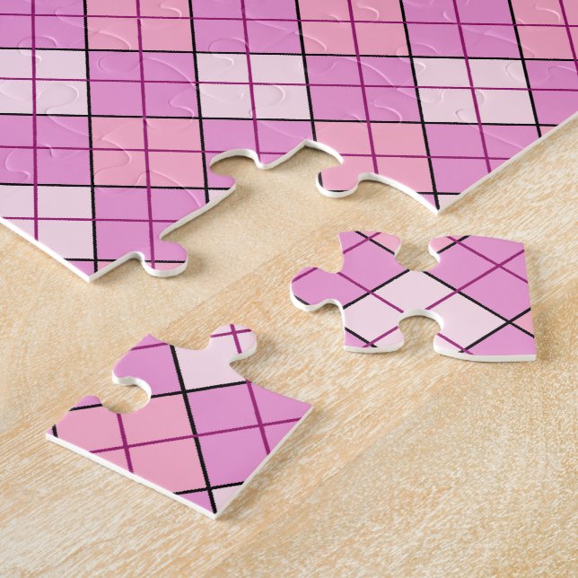Puzzle Plat rose (Côté)