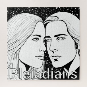 Puzzle Pleiadiens Grand Extraterrestres Femme et Homme