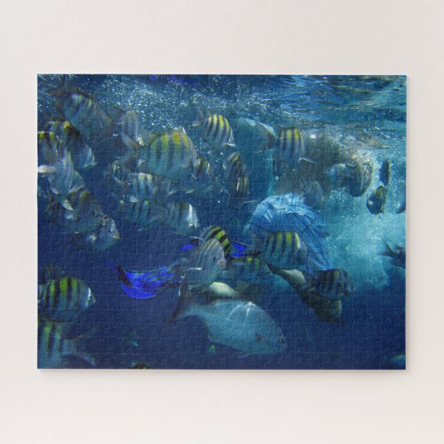 Puzzle Plongée sous-marine de poissons de mer (Horizontal)