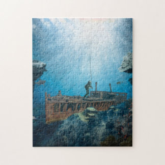 Puzzle Plongeur marin profond