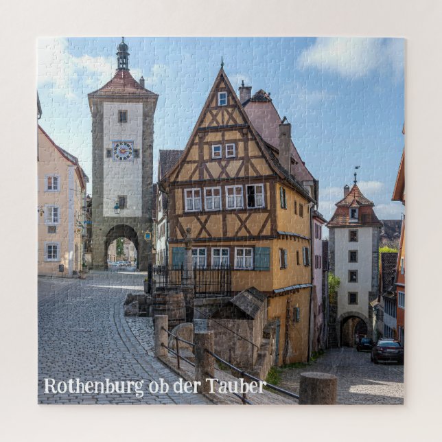 Puzzle Plönlein à Rothenburg ob der Tauber, Allemagne (Vertical)