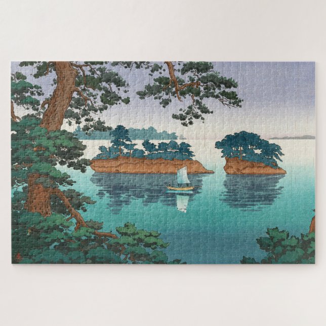 Puzzle Pluie de printemps à Matsushima par Tsuchiya Koits (Horizontal)