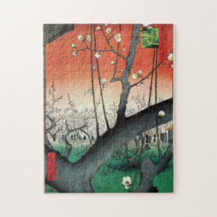 Puzzle Plum à fleurs, Hiroshige