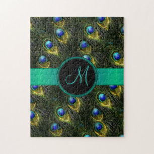 Puzzle Plume scintillante de paon du bel imaginaire des