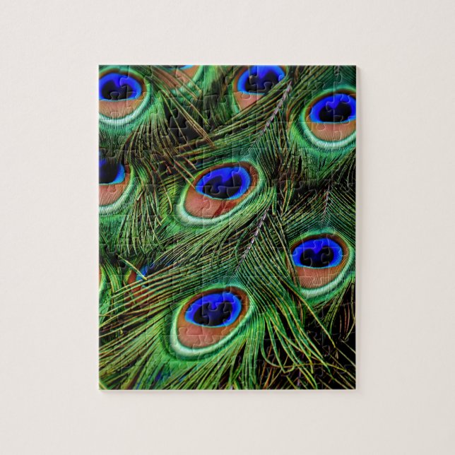 Puzzle Plumes de paon (Vertical)