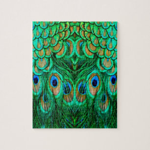 Puzzle Plumes de paon glorieuses