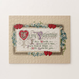 Puzzle Poème Valentine