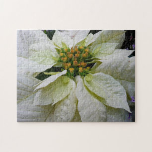 Puzzle Poinsettia Elegant Christmas Holiday Floral