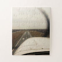 Point de vue du pilote : décollage du poste de pil