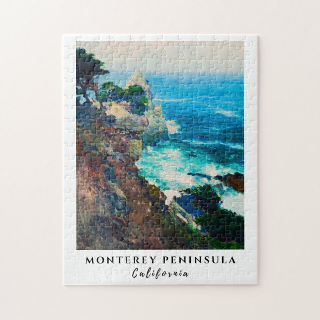 Puzzle Point Lobos Monterey Peninsula Côte Californie (Vertical)