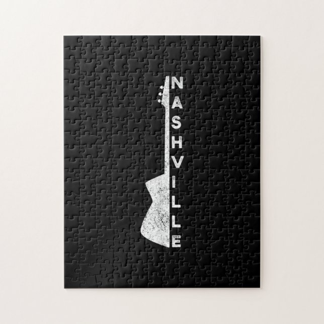 Puzzle Poison de Nashville Guitar Country Music Lovers (Vertical)