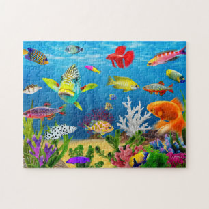 Puzzle Poisson d'animaux marins cadeau Underwater Sea Lif