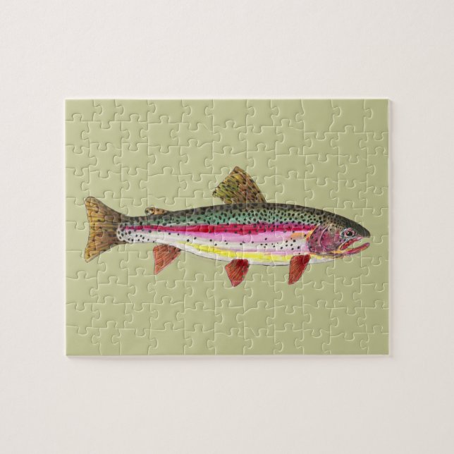 Puzzle Poisson de truite arc-en-ciel (Horizontal)