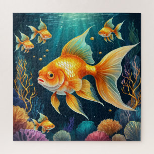 Puzzle Poisson d'or sous-marin