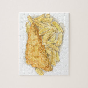 Puzzle poisson-frites