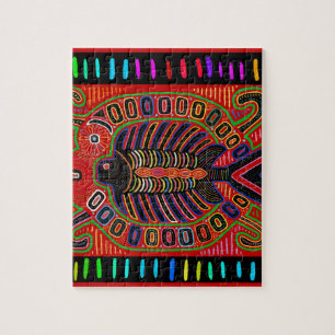 Puzzle Poisson volant Cuna Indian Mola