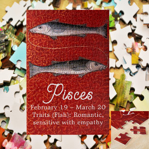 Puzzle Poissons signe Zodiaque Poisson fête d'anniversair