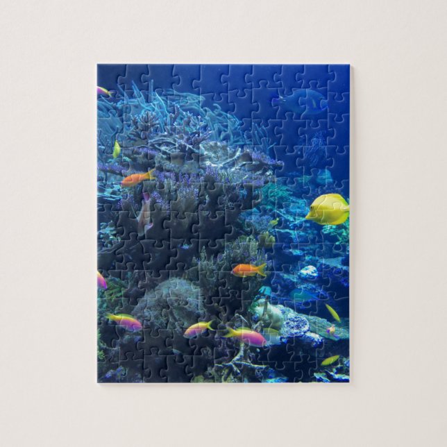 Puzzle Poissons sous-marins tropicaux (Vertical)