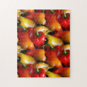 Puzzle Poivrons rouges et jaunes